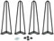 IDMarket – Set di 4 Piedini Spilli Gamba Tavolo 40,5 cm, Rialzo per Mobili Design Industriale