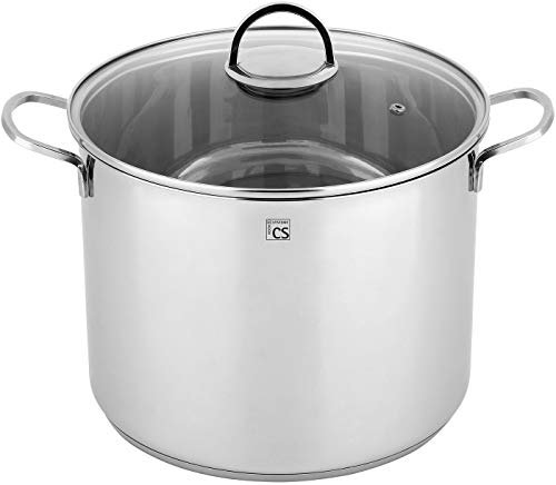 CARL SCHMIDT SOHN Schmidt Sohn Großraumtopf Trier rostfrei Edelstahl D: 32 cm Volumen: 22,5 l, 075200, Silber