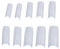 Senmubery 500 Capsules Tips Blanche Ongles Faux Gel UV Nail Art