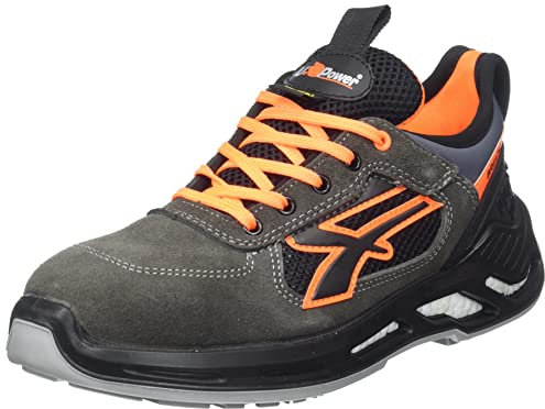 U-Power - Baskets de sécurité Basses Avec renfort Anti-Shock Ryder - Usage général - ESD S1P SRC 46 Gris/Orange