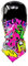 REEFLEXX Graffiti Loop, Schlauchschal Halstuch Multifunktionstuch, bedruckt und mit Reflektoren atmungsaktiv, für Kinder