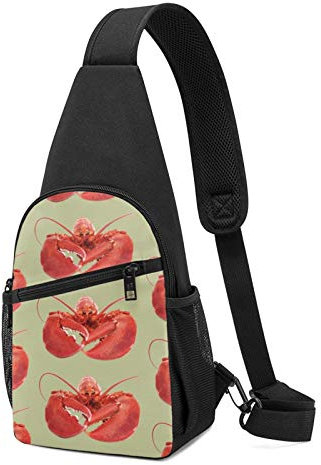 Sling Rucksack Hummer Sling Bag Crossbody Schultertasche Reise Wandern Brusttasche Daypack, Schwarz , Einheitsgröße,