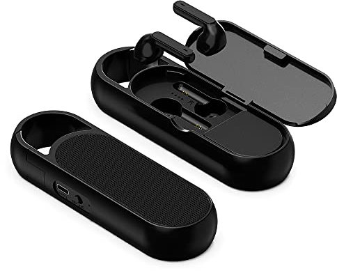 SCHWAIGER KH21BTS 513 True Wireless Kopfhörer inkl. Ladecase mit integriertem Lautsprecher Bluetooth In-Ear-Hörer Laufzeit 2,5 h