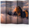 murando Akusticher Raumteiler Landschaft Foto Paravent 225x172 cm beidseitig auf Vlies-Leinwand Bedruckt Akustikschaum Trennwand Spanische Wand Sichtschutz Home Office Gebirge Himmel c-B-0239-z-c