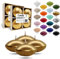 CANDLY HANDMADE© 4x Groß Schwimmkerzen Premium Ø 70mm | Geburtstag & Namenstag, Hochzeit, Hochzeitsempfang, Valentinstag, Ostern, Weihnachten, Elegante Haus Dekoration, Candles, Kerzen (Golden)