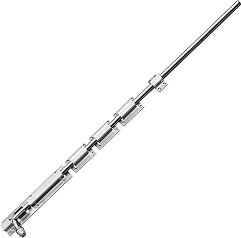 Schiebetrocks -Schloss, massives Guss -Edelstahl -Fassschraubener, Fassschraubenerschloss for Türen, Fenster, Holzzäune, gebürstetes Finishschloss mit Schrauben (Größe: 100 cm) (Size : 100cm)