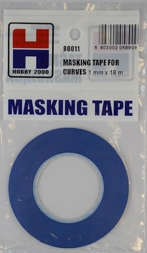 HOBBY 2000 Precision Masking Tape for Making Curves - 1mm x 18m - 1 Pack - 80011