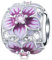 Magnolie Blumen Charms passen Pandora Valentinstag Armband, 925 Sterling Silber Magnolia Flower Pale Cerise Emaille CZ Perlen, Geschenk für erste Muttertag/Tochter/beste Mutter/Schwester