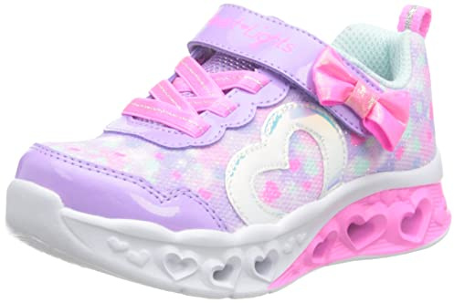Skechers Mädchen 302691n Lvhp Sneaker, Lavendelfarbener Textilbesatz in Hot Pink, 24 EU