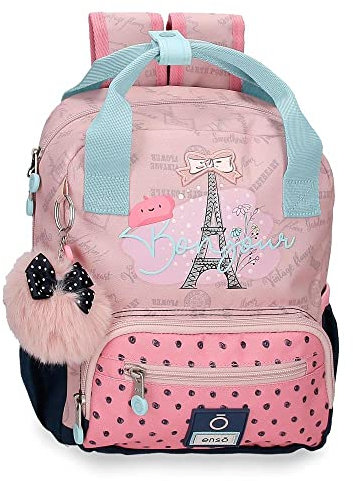 Enso Bonjour Vorschulrucksack Anpassbar an Trolley Rosa 23x28x10 cm Polyester 6.44L