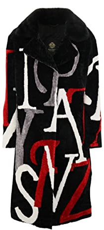 Hollert Damen Lammfellmantel Shearling VO633 Rot Ledermantel Fellmantel Wintermantel Herbst Mantel warm Größe XL