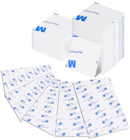 OAFHZMAO 100 Pack Square Double Sided Foam Mounting Tape, Heavy Duty Super Sticky Self-Adhesive Pads, Waterproof Weatherproof Foam Tape for Automotive, Household, Office Decoration, 26mm x 26mm x 2mm