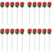 20 Stück Fackel zu Rosen Tricks, 28, 5 cm, Exquisit, Lebensechte Exquisite Blumen Rosen Tricks Spielzeuge, Professionelle Zauberer Requisiten für Partys, Festivals, Feiertage, Aufführungen, Shows