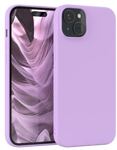 EAZY CASE - Silikonhülle für iPhone 15 Plus Hülle Silikon Case Lila weich stoßfeste Handyhülle iPhone 15 Plus Schutzhülle mit Kameraschutz Dünn Premium Schutz Cover TPU Phone Bumper in Violett