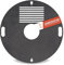 Plaque de cuisson ronde ignifuge 123 - Diamètre : 80 cm - En acier à grains fins - Plaque de plancha massive de 4 mm d'épaisseur - Accessoire de barbecue pour brasero, tonneau à feu, barbecue et