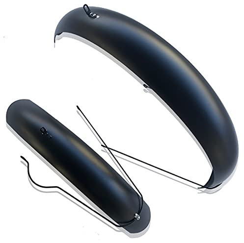 PULaif Schutzbleche, Fahrrad-Schutzblech-Set, Fahrrad-Kotflügel, Snowbike-Klappe, 26 Zoll, 4,0 Fatbikes, Zubehör, Kotflügel, vollständige Abdeckung (Color : Black)