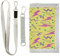 Kcldeci Portefeuille à trois volets pour enfants, porte-monnaie rose fluo, zigzag, sports de plein air, portefeuilles pour adolescents, cadeaux d'anniversaire et de Noël, multicolore, Taille unique,