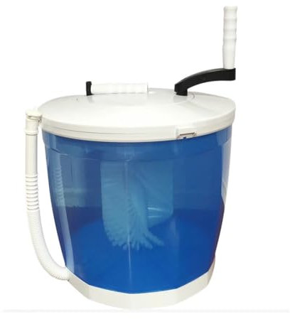 TT-YEC Lavadora De Zapatos Manual Multifuncional, Lavadora Y Secadora Dos En Uno, Lavadora Compacta No Eléctrica, Deshidratadora Giratoria Para Lavadora De Zapatos Portátil