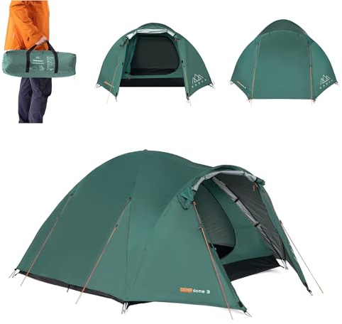 KADVA Camp 3, Tenda da Lancio Unisex Adulto, Verde, 270 x 210 x 125