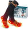 Beheizbare Socken, 5000mAh Wiederaufladbare Heizsocken mit 4 Temperaturen, Waschbare Fußwärmer Elektrisch für Skifahren/Radfahren/Angeln/Camping, Unisex Beheizte Socken 36-46