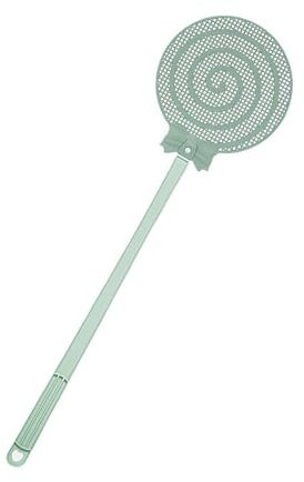 Matamoscas de mango extendido, resistente, agarre antideslizante grueso para uso en interiores y exteriores, bonito diseño en forma de caramelo para un control efectivo, telescópico, matamosquitos de