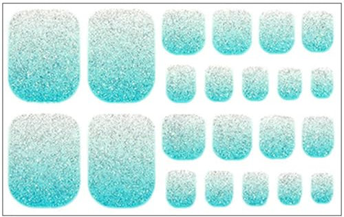 Waterproof Toenail Wraps Self-Adhesive Toenail Stickers Full Toenail Art Stickers Cats Eye Toenail Polish Stickers