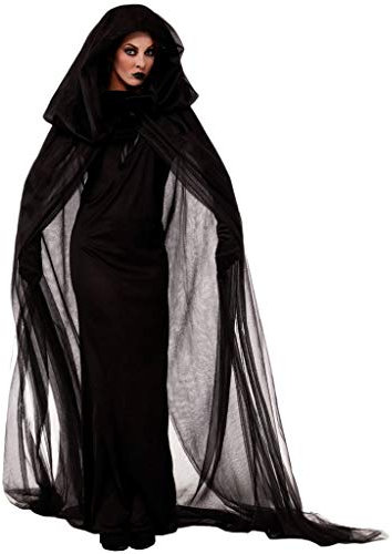 Allbestop Frauen Halloween Cosplay Kostüm Vintage Braut langes Kleid Brustpanzer Männer Mittelalterlich (D-Black, XXL)