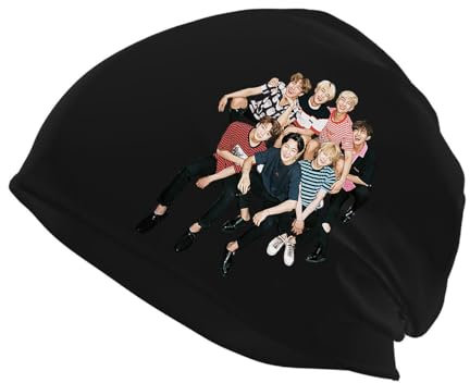 Dongbiise rkmywrc jatfbkgf wbqqskq Beanie-Mütze für Männer und Frauen weiche Strickmützen umgeschlagene Beanies Strickmütze UJHB-0589