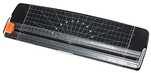 Papierschneider, Papierschneider, 30 Cm Maximale Schnittlänge, Papierschneider, Scrapbooking-Werkzeug, Schneider für Bastelpapier, Fotos, Laminiertes Papier, Etiketten (BLACK)
