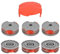 Flaveano Strimmer Wire for Flymo Grass Trimmer, 6 Strimmer Spools and 1 Cover