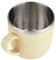 Coffee Cup, 220 Ml Colorful Wheat Straw Stainless Steel Liner Coffee Cup Practical Leakproof Easy to Wash Travel Mug for Home Office (Beige)