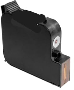 Handheld-Tintenstrahldrucker-Tintenpatrone, kompatibel mit G1309S G308S G309S 2588, schnell trocknende Lösungsmitteltinte, 25,4 mm, Weiß, Schwarz(Black G1309S 25.4mm)