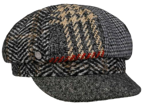 Lierys Desona Wool Newsboy Cap Made in Italy Women Autumn Winter Grey
