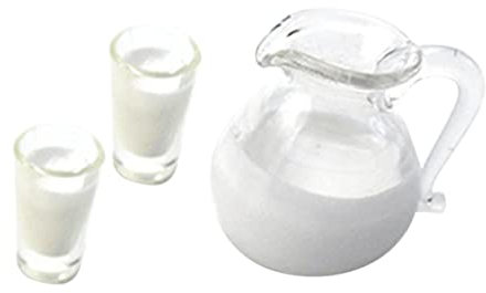 ibasenice Pot à Lait Miniature Décoration De Maison De Poupée Pot De Stockage De Cuisine