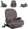 Kikkaboo Kindersitz, i-Size Sitzerhöhung i-Boost (125-150cm) ISOFIX Rückenlehne braun