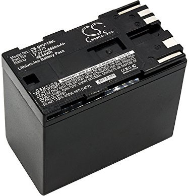 Gmmhhs - Replacement Battery for Canon GL2, XF100, XF105, XF300, XF305, XH A1, XH A1S, XH G1, XL H1A, XL1, XL1S, XL2, XM2, P/N: BP-975 6600mAh/7.4V