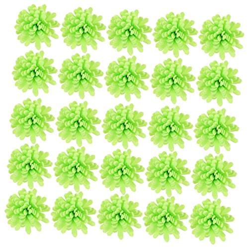 Ipetboom 100pcs Flower Essential Oil Diffuser Passive Aroma Diffuser Sticks for Home and Office Decor Green Foam Chrysanthemum Flowers for Fragrance Enhancement