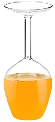 Genérico Copa De Vino Invertida - Vasos Invertidos Para Vino Tinto,400ml Para Frio Calor Cumpleaños Navidad San Valentin Regalo Ocasiones Especiales