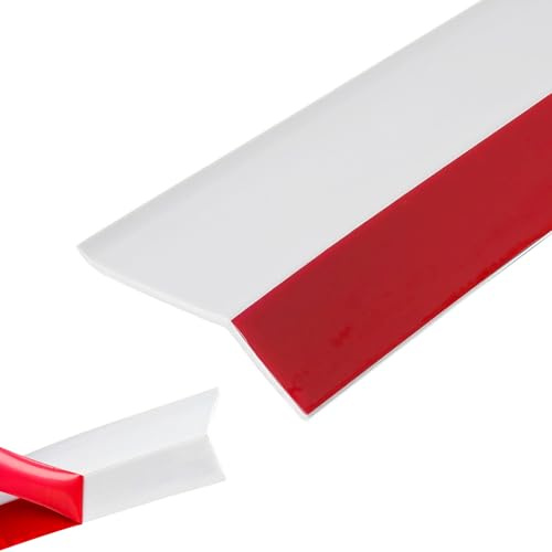 3/5M Window Weather Bar, Door Rain Deflectors, Self Adhesive Rain Deflector with Reinforced Rubber, Blocks Water Intrusion, Suitable for Sliding, Casement Windows, Doors, Cars and Truck (White, 3M)