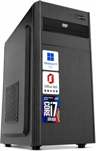 Desktop-PC • Intel Core i7-8700 • 32 GB RAM DDR4 • 1 TB SSD nvme • Windows 11 Pro • WiFi • Office 365 • sofort einsatzbereit • USB 3.0 • WLAN • Professionell für Büro