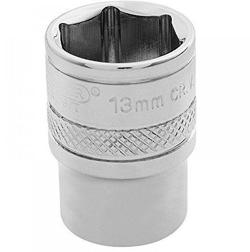 Draper B-MM Expert 1/4-Inch Square Drive Hi-Torq 6-Point Socket, Blue, 13 mm