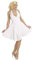 W WIDMANN MILANO Party Fashion - Kostüm Marilyn, weißes Kleid, 50er Jahre, Faschingskostüme