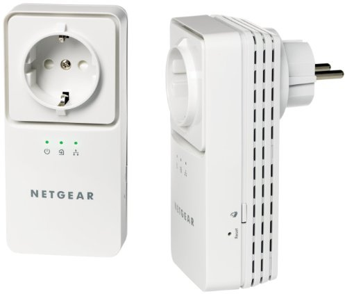 NETGEAR Powerline AV+ Adapter 200Mbps Kit (Netzwerk aus der Steckdose)