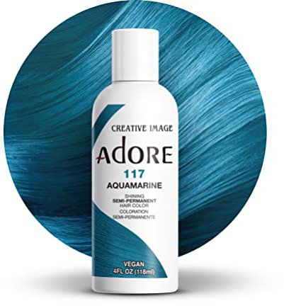 Adore Tinta per capelli semi-permanente 117, colore blu , 118 ml