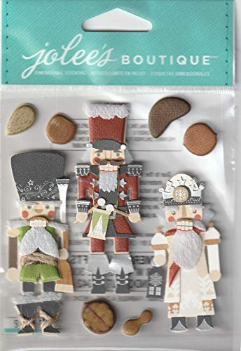 Jolees Boutique Aufkleber für Urlaub, Nussknacker, 9 Stück