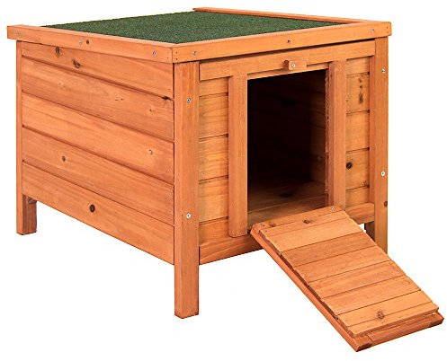 Pet Vida Wooden Pet Rabbit House Hutch, Guinea Pig Animal Outdoor Hide