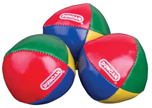 Duncan Toys Juggling Balls, 3 Pack, Vinyl Circus Balls, Multicolor