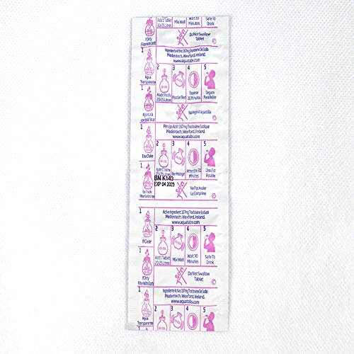 Hygiene4less 100 x Aquatabs® - Water Purification tablets. 1 tablet per 20-25 Litres Water