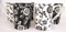 fromeuropewithlove Verona Black & White Mugs Fine Bone China Mugs (Set of 6) Hand Decorated in the U.K. FREE UK Delivery