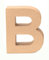 Glorex 6 2029 102 - Papp - Buchstabe B, Buchstabe aus brauner Pappe, ca. 17,5 X 5,5 cm groß, zum bemalen und bekleben, für Serviettentechnik und Décopatch, ideal als Dekoration